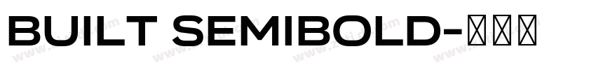 Built SemiBold字体转换 Built SemiBold字体转换